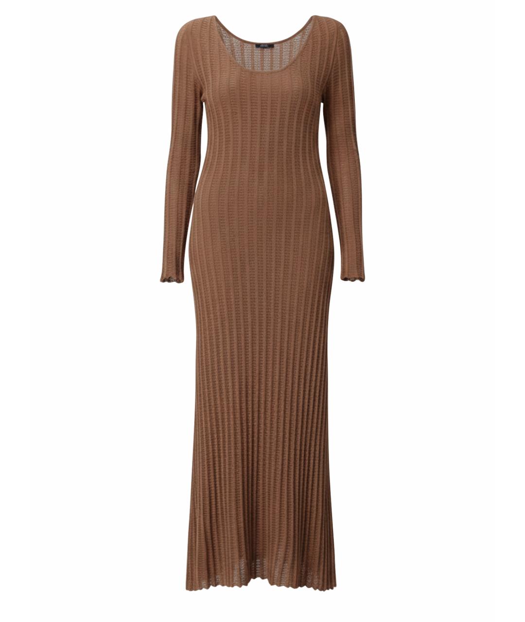 FABIANA FILIPPI Коричневое хлопковое повседневное платье, фото 1