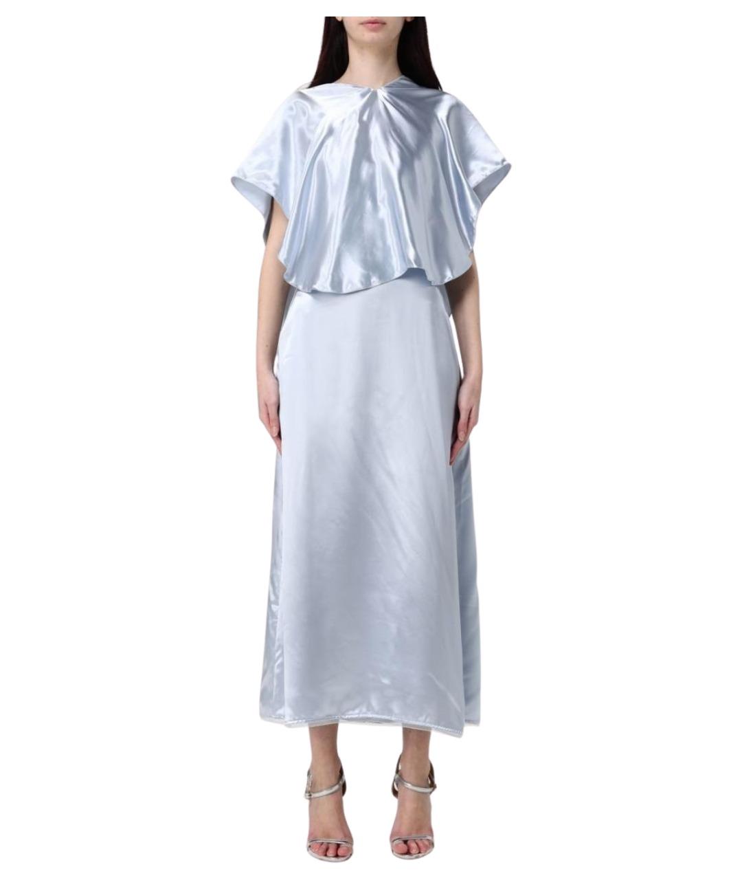 FABIANA FILIPPI Голубое вискозное вечернее платье, фото 1