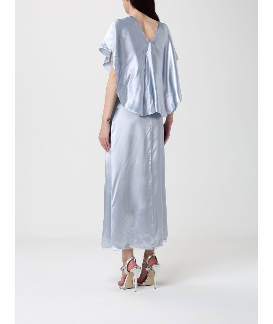 FABIANA FILIPPI Голубое вискозное вечернее платье, фото 2