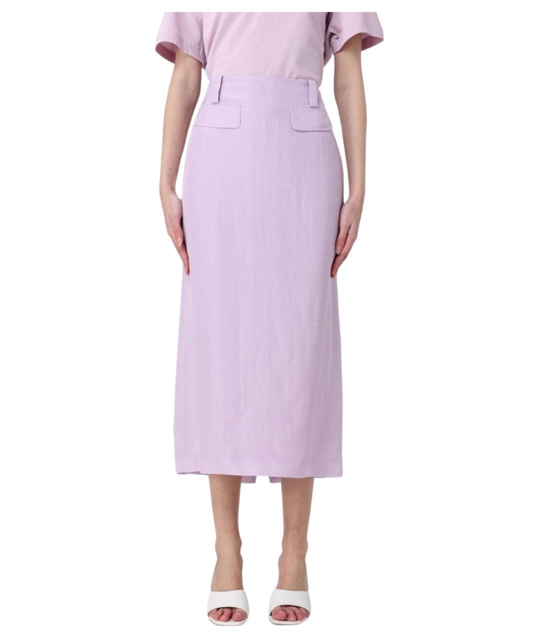 FABIANA FILIPPI Фиолетовая юбка миди, фото 1