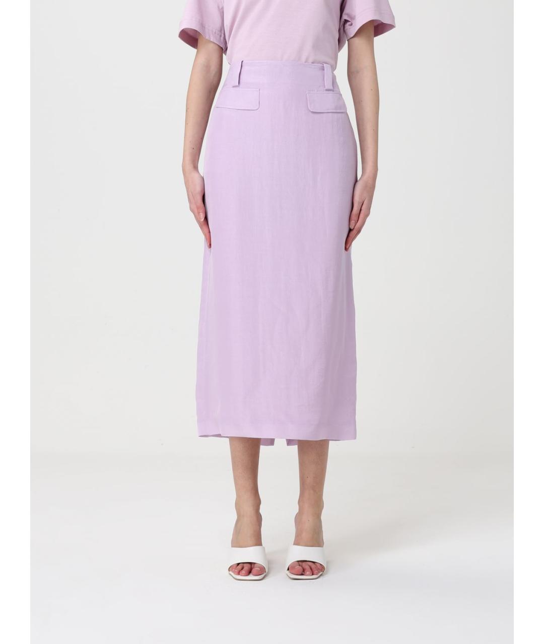 FABIANA FILIPPI Фиолетовая юбка миди, фото 4