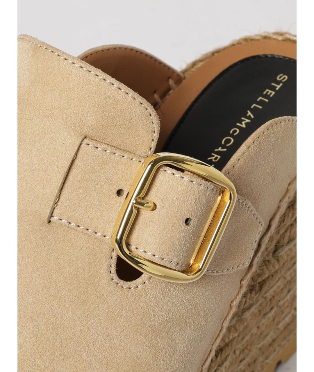 STELLA MCCARTNEY Бежевые сабо из искусственной кожи, фото 4