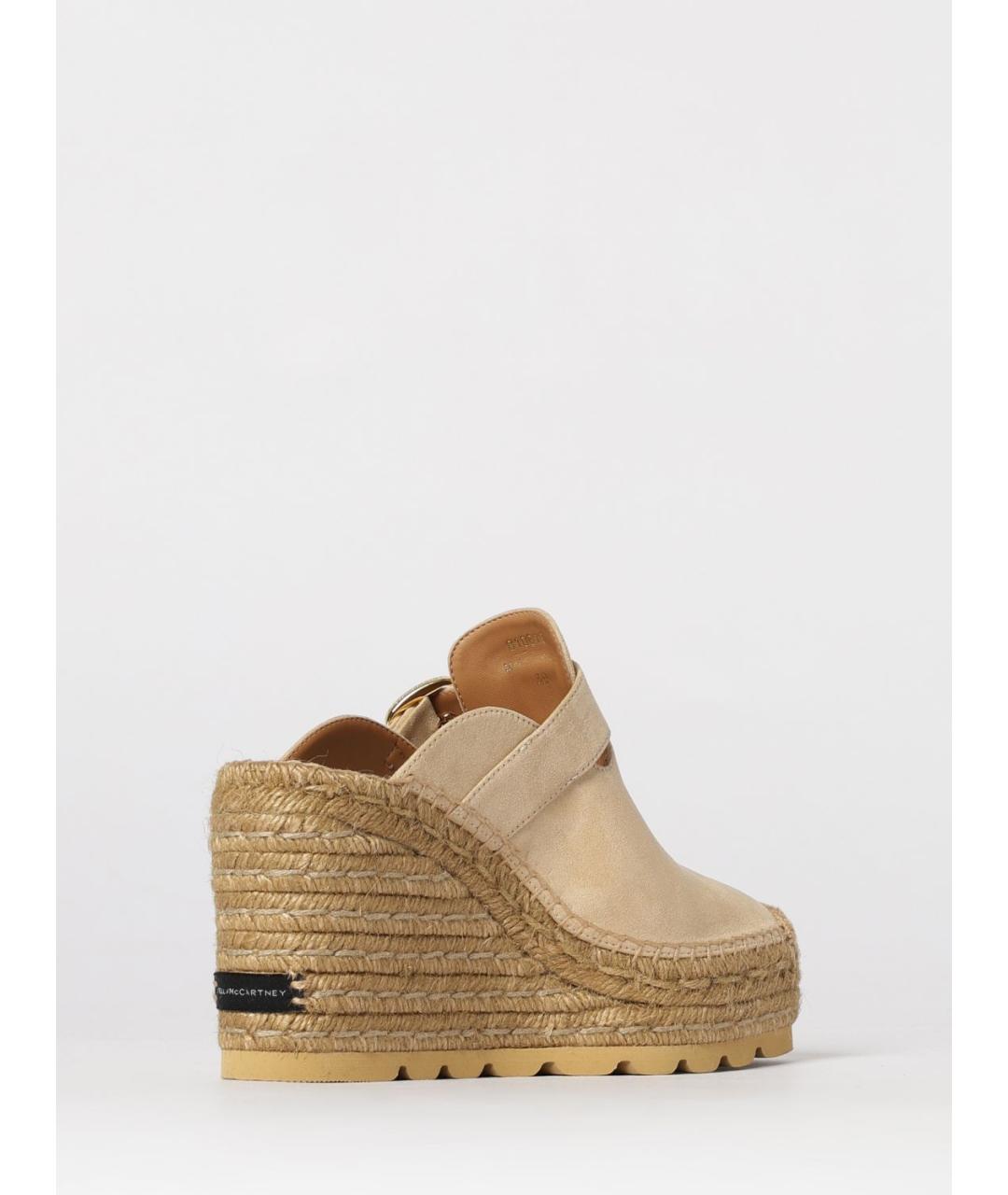 STELLA MCCARTNEY Бежевые сабо из искусственной кожи, фото 3
