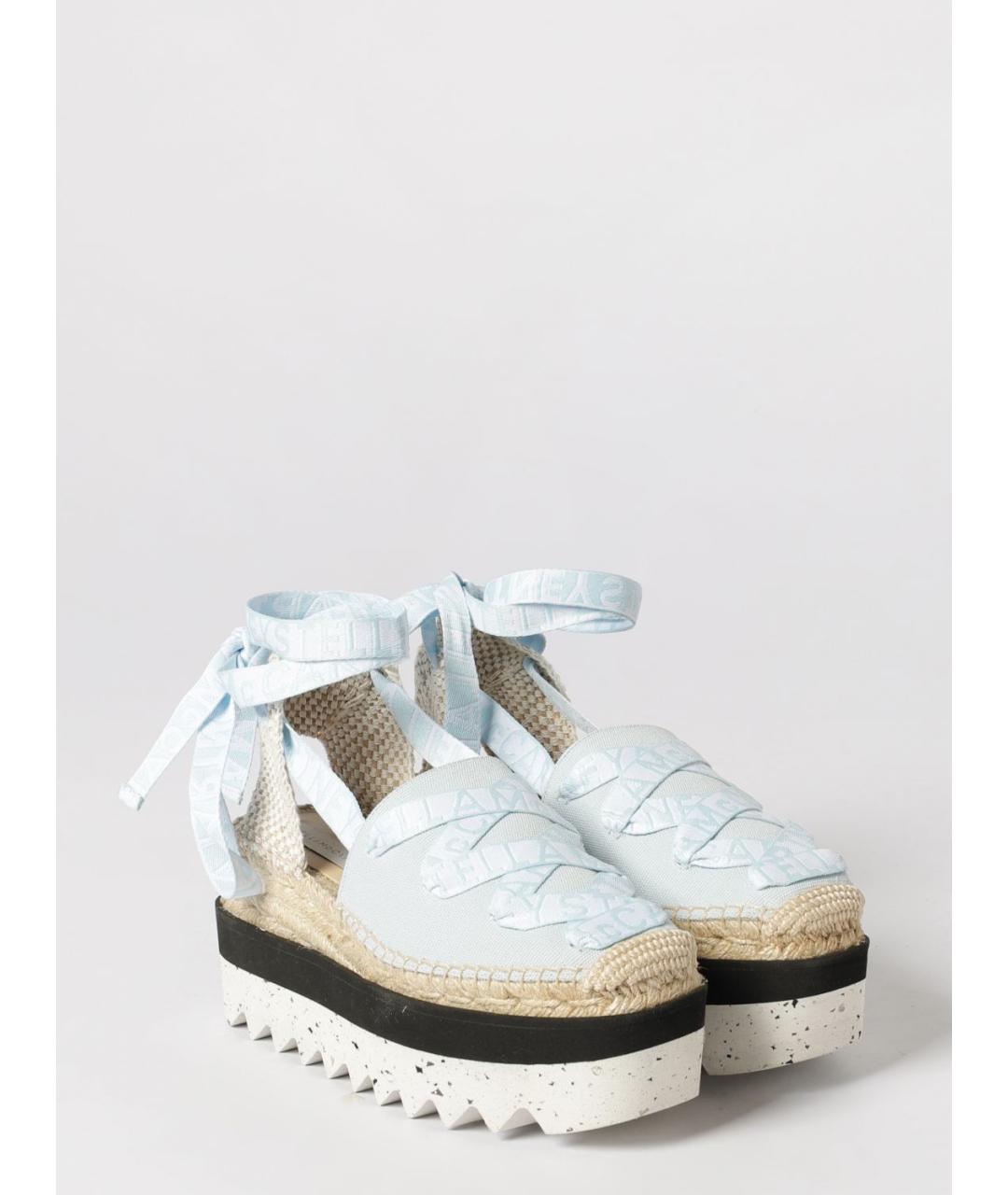 STELLA MCCARTNEY Голубые текстильные эспадрильи, фото 2