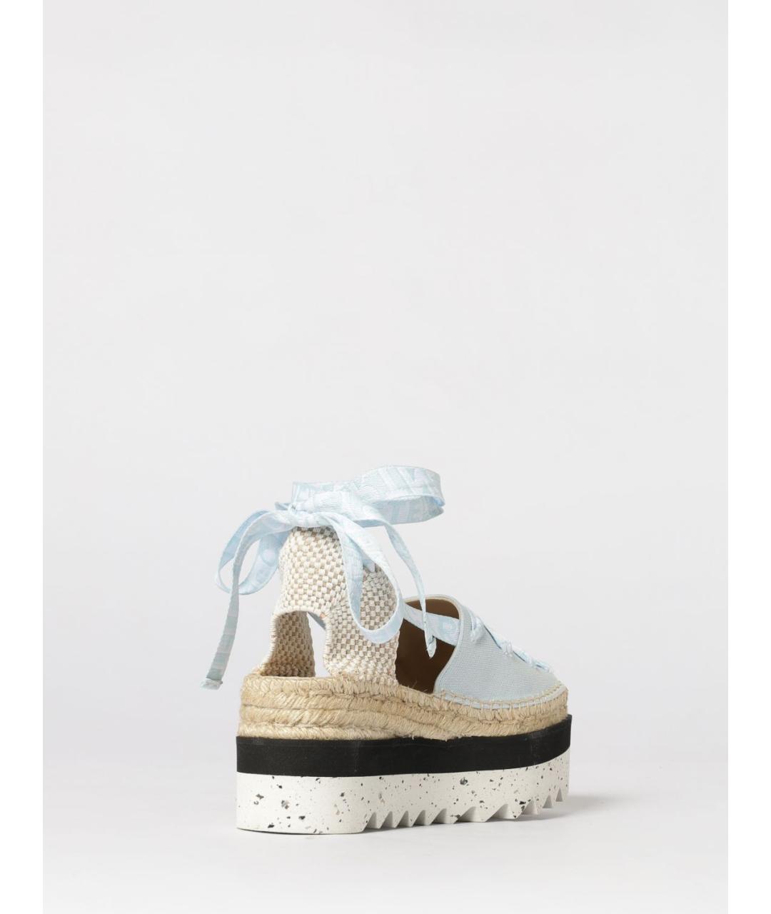STELLA MCCARTNEY Голубые текстильные эспадрильи, фото 3