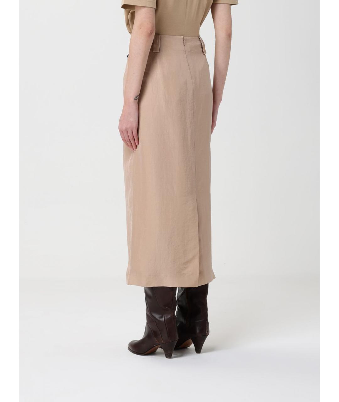 FABIANA FILIPPI Бежевая юбка миди, фото 3