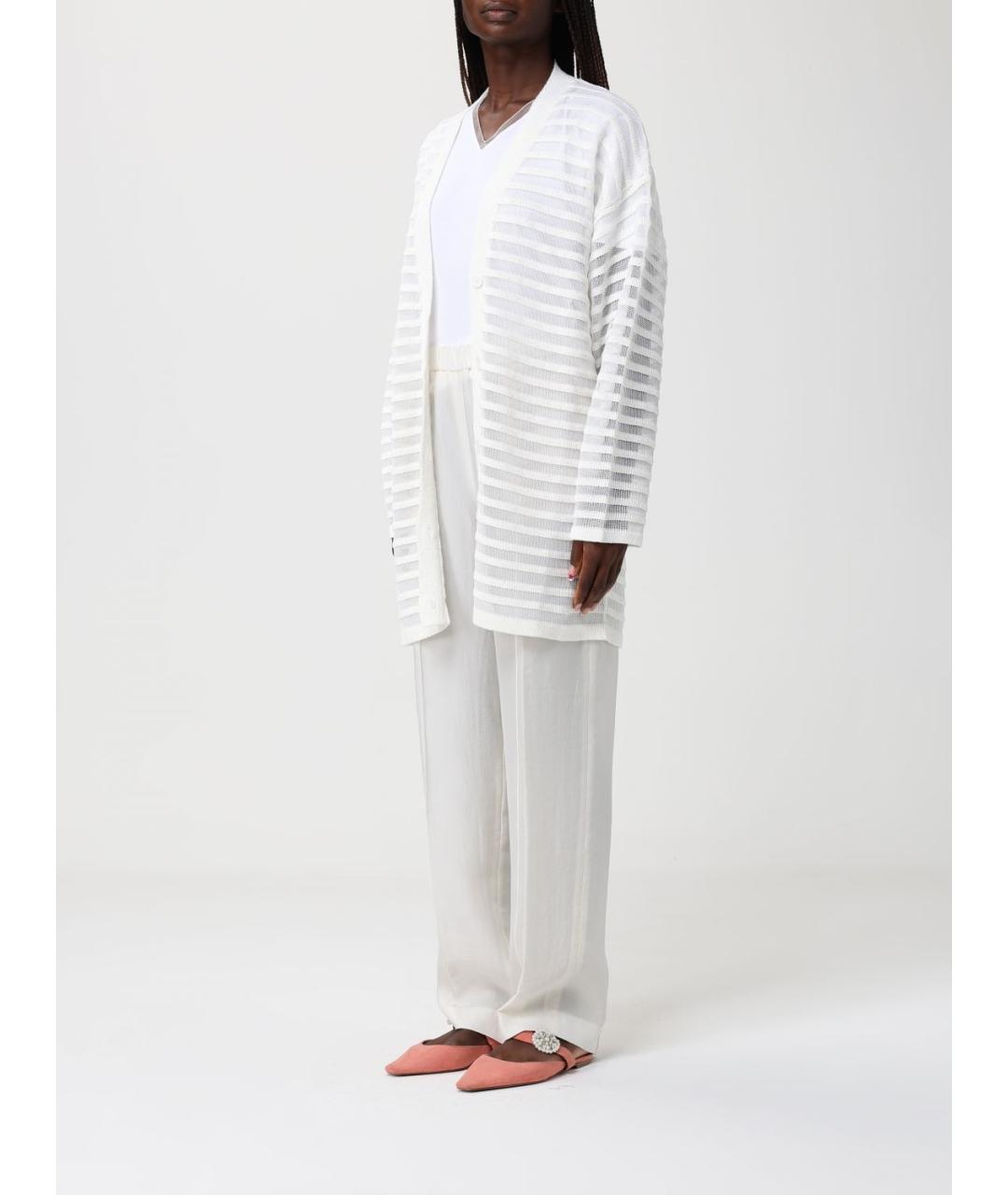 FABIANA FILIPPI Белый хлопковый кардиган, фото 3