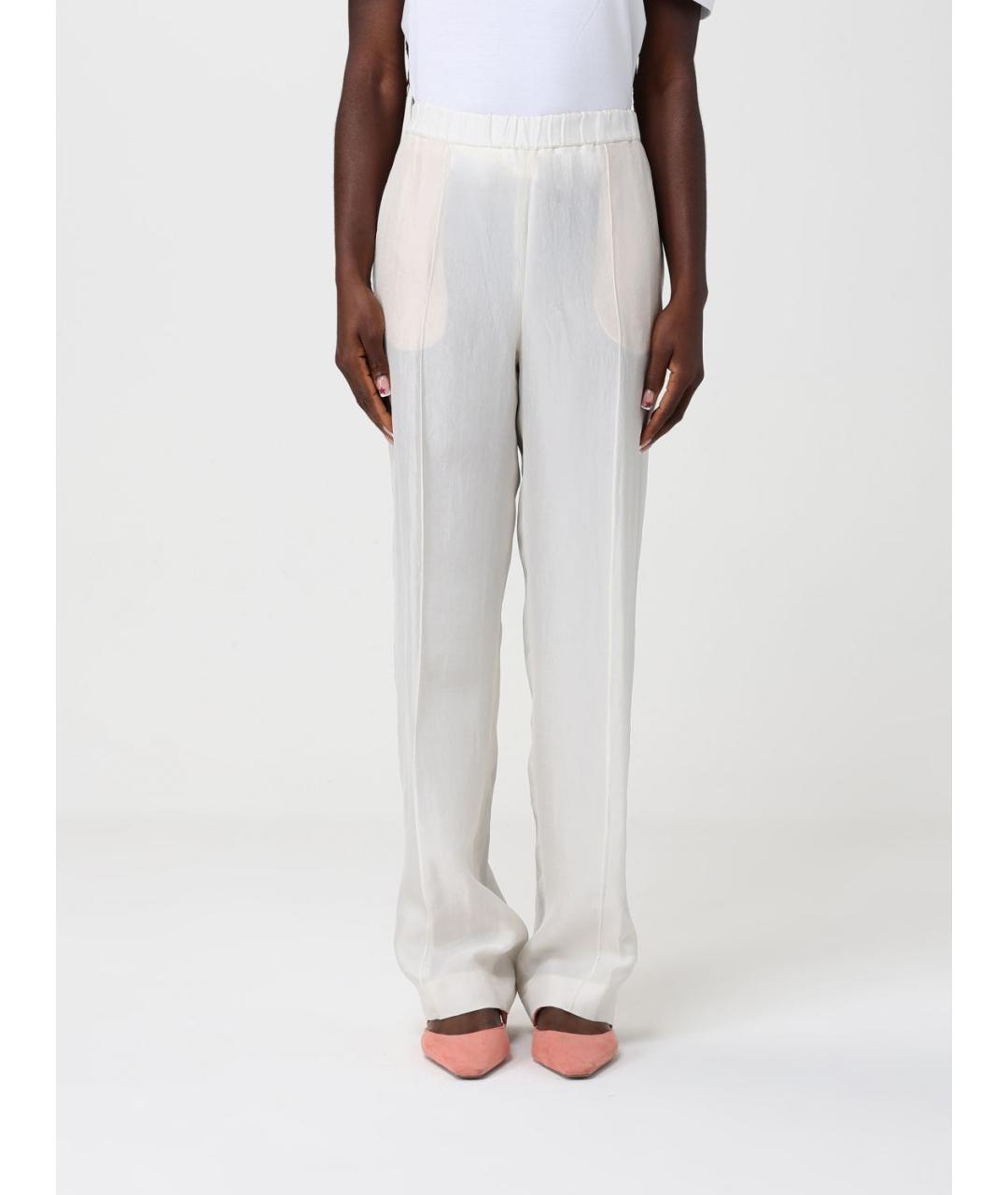 FABIANA FILIPPI Бежевые прямые брюки, фото 4