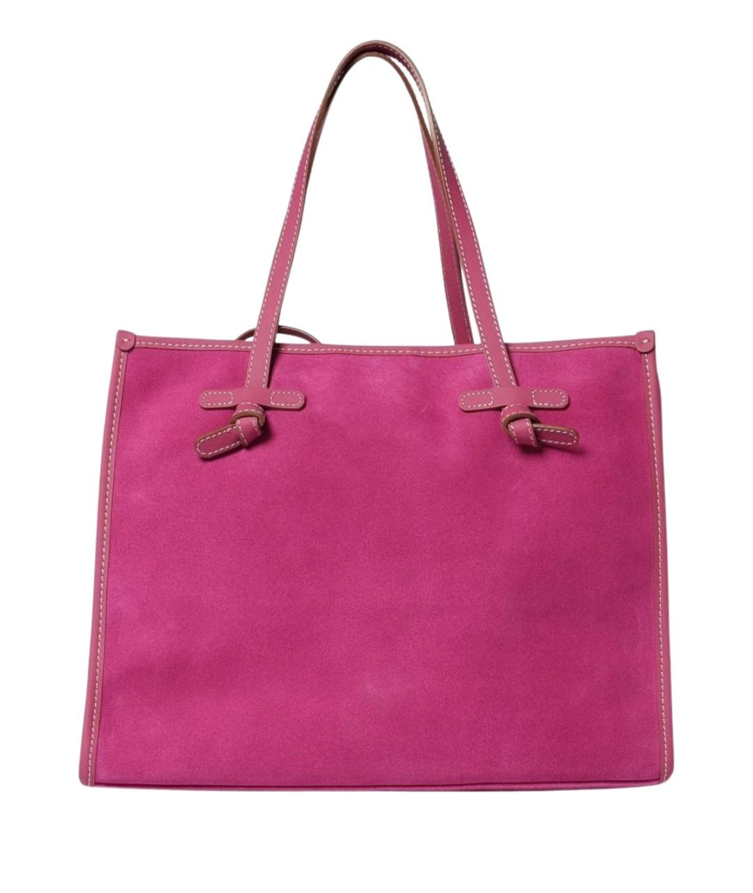 Gianni Chiarini Фиолетовая кожаная сумка тоут, фото 1