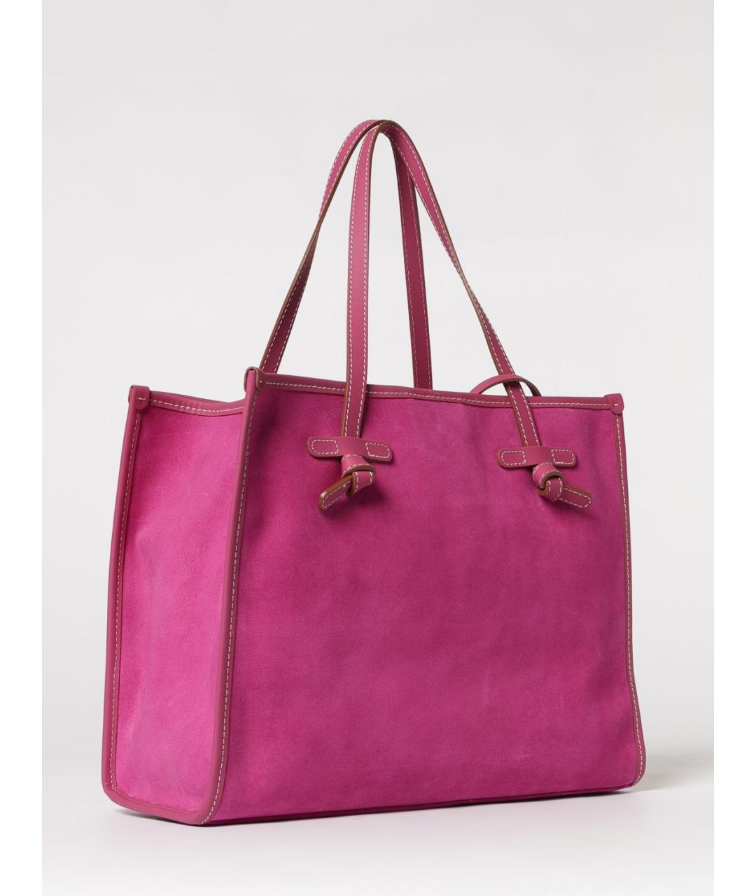 Gianni Chiarini Фиолетовая кожаная сумка тоут, фото 2