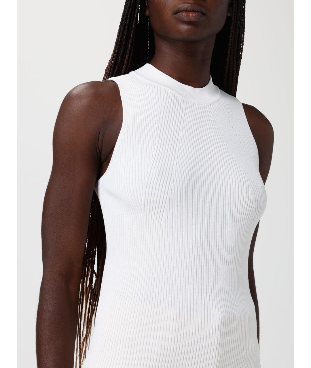 ARMANI EXCHANGE Белая вискозная майка, фото 3