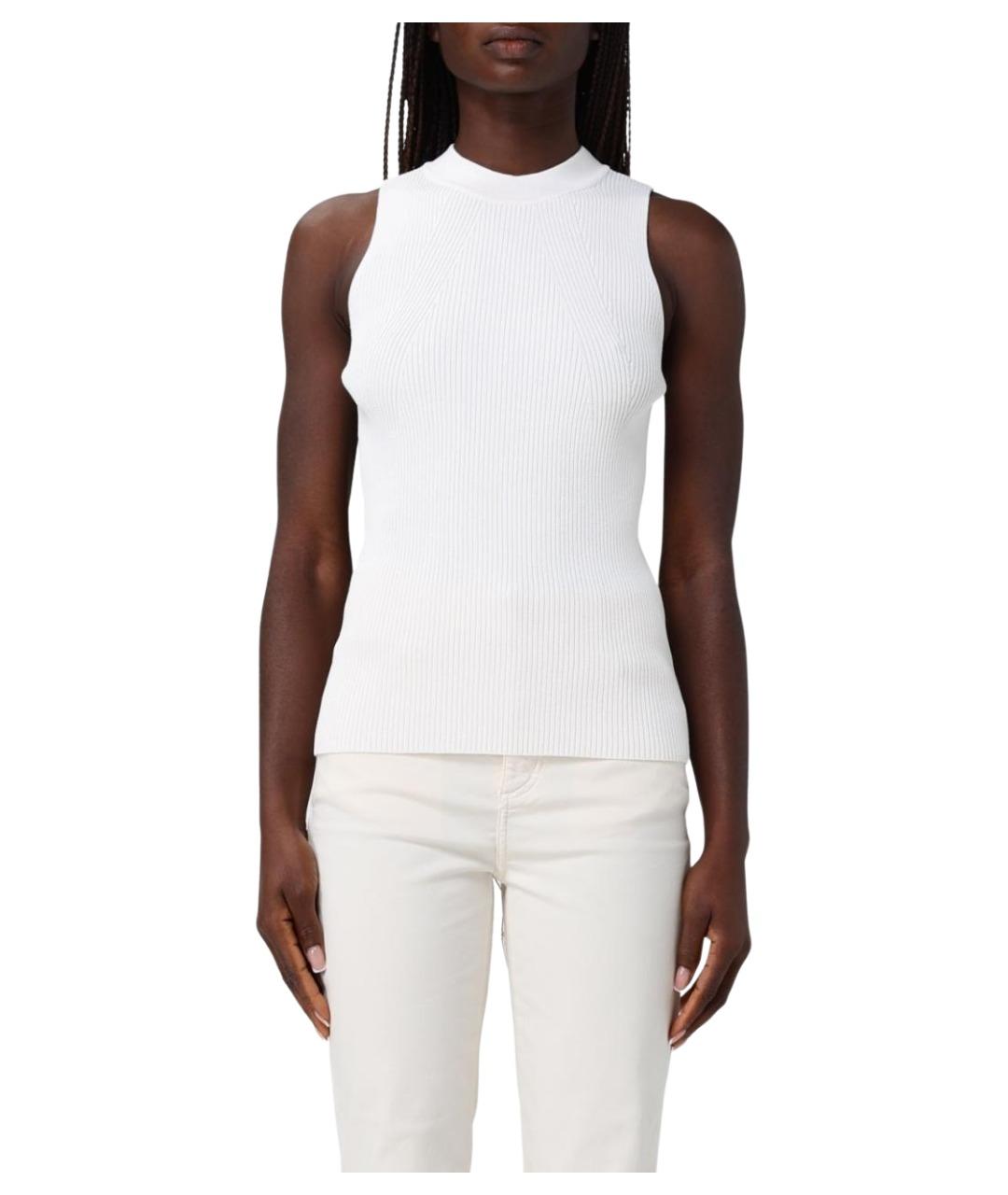 ARMANI EXCHANGE Белая вискозная майка, фото 1