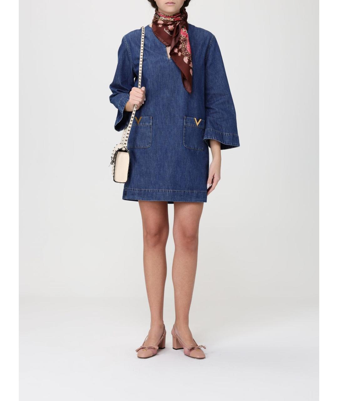 VALENTINO Бежевая кожаная сумка через плечо, фото 2