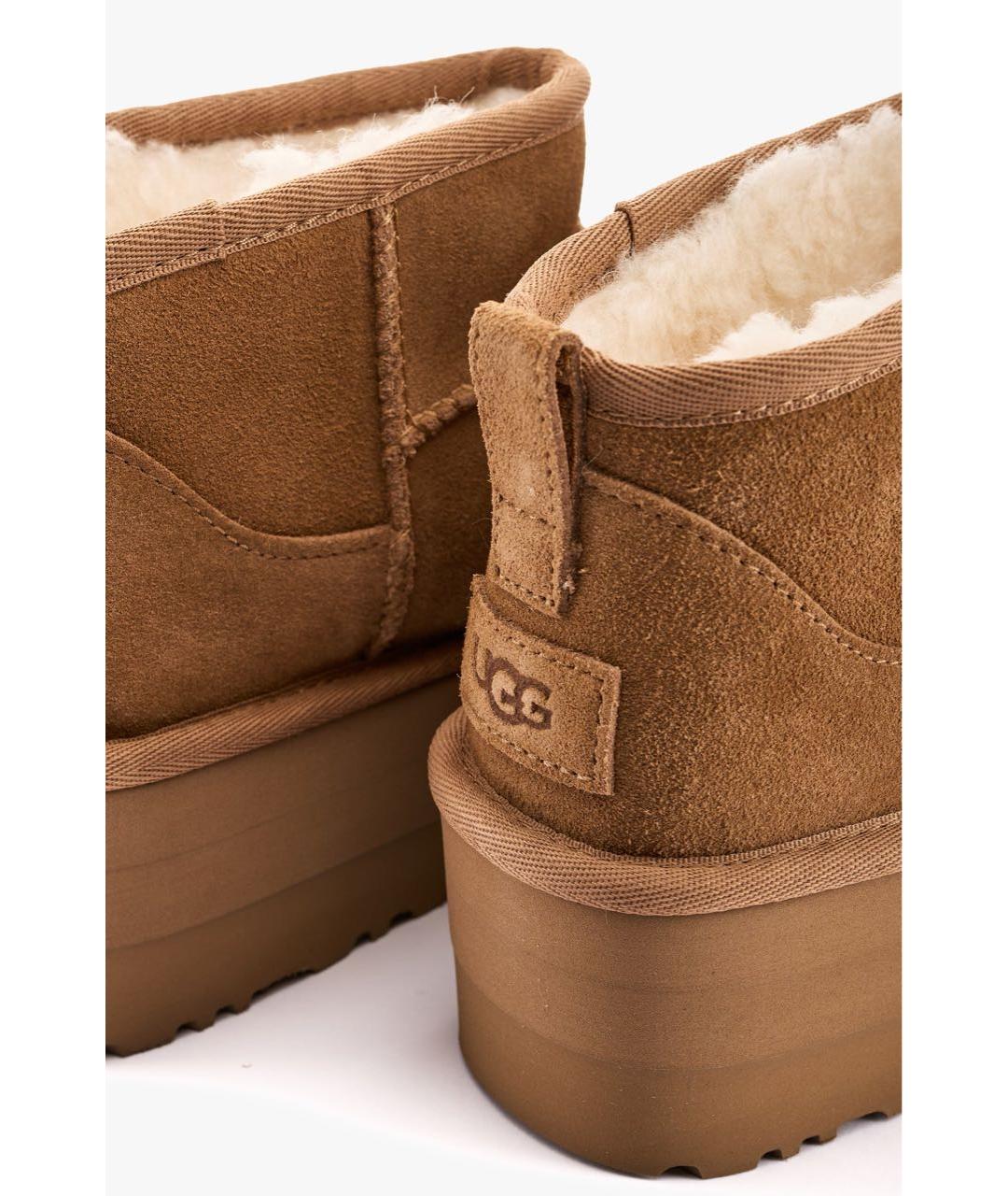 UGG AUSTRALIA Коричневые замшевые ботинки, фото 7
