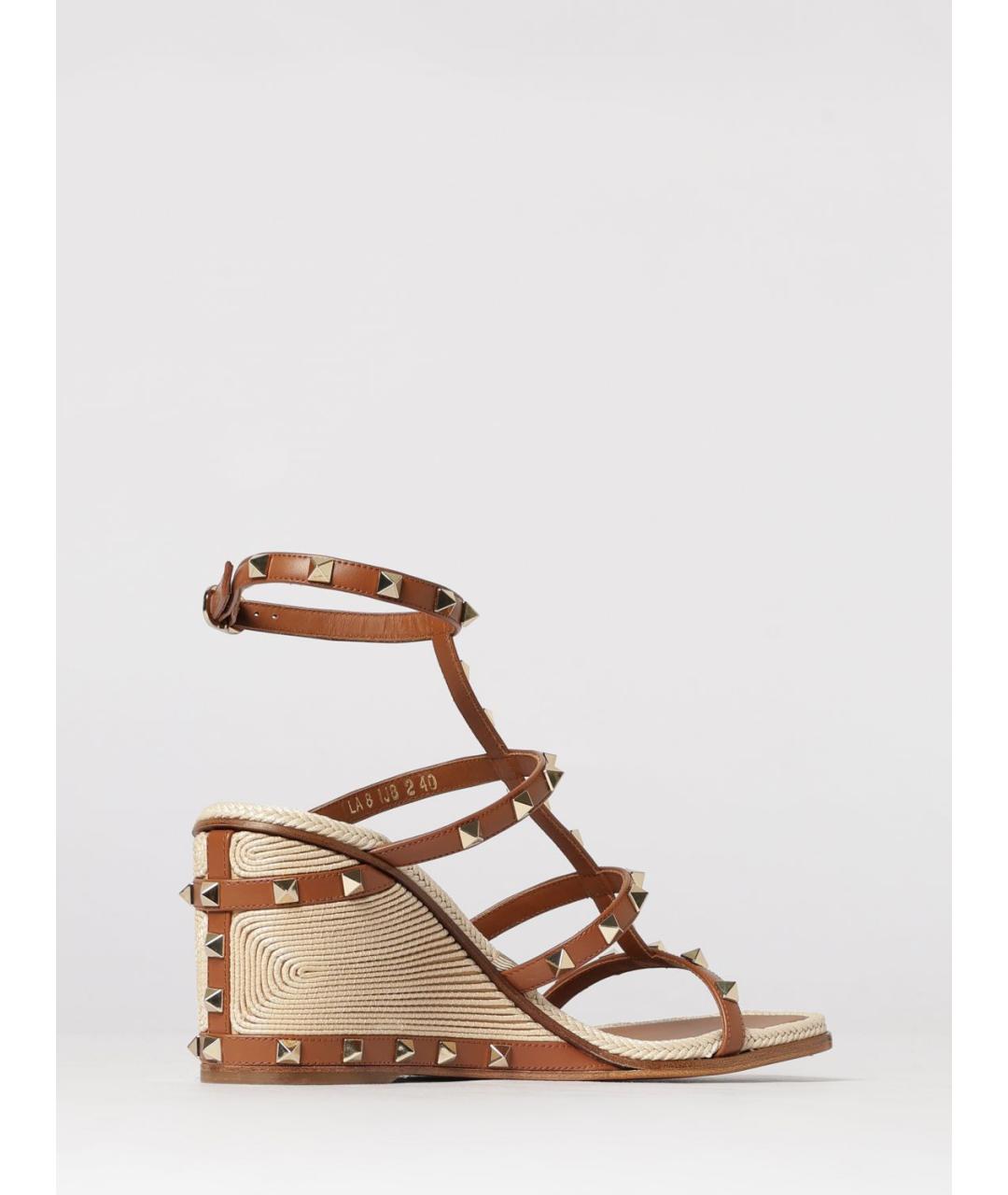 VALENTINO Коричневые босоножки, фото 3