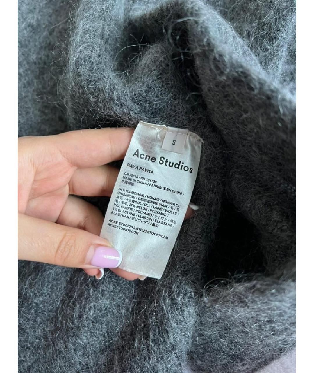 ACNE STUDIOS Серый кардиган, фото 4