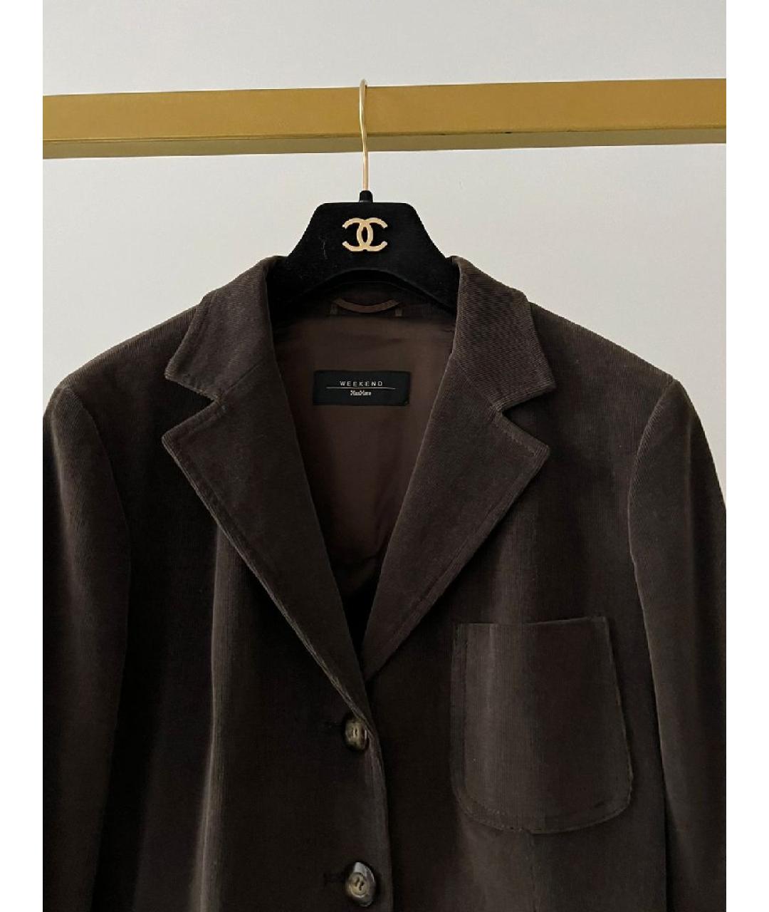 WEEKEND MAX MARA Коричневый жакет/пиджак, фото 2