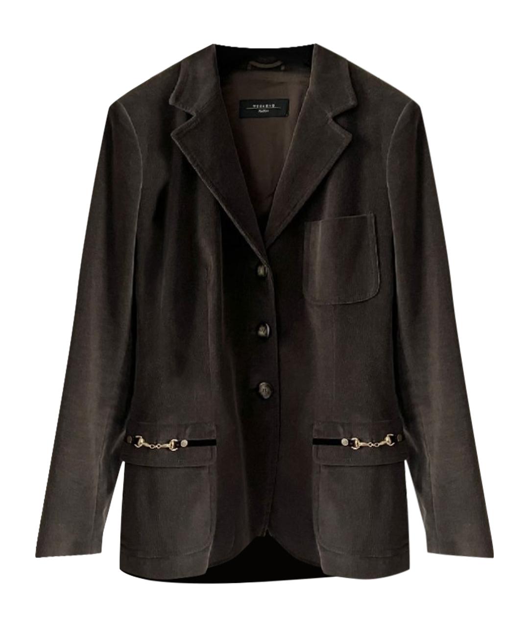 WEEKEND MAX MARA Коричневый жакет/пиджак, фото 1