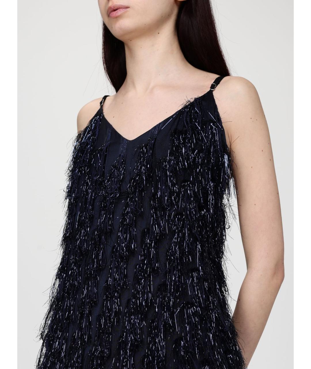 STELLA MCCARTNEY Темно-синее полиэстеровое вечернее платье, фото 3