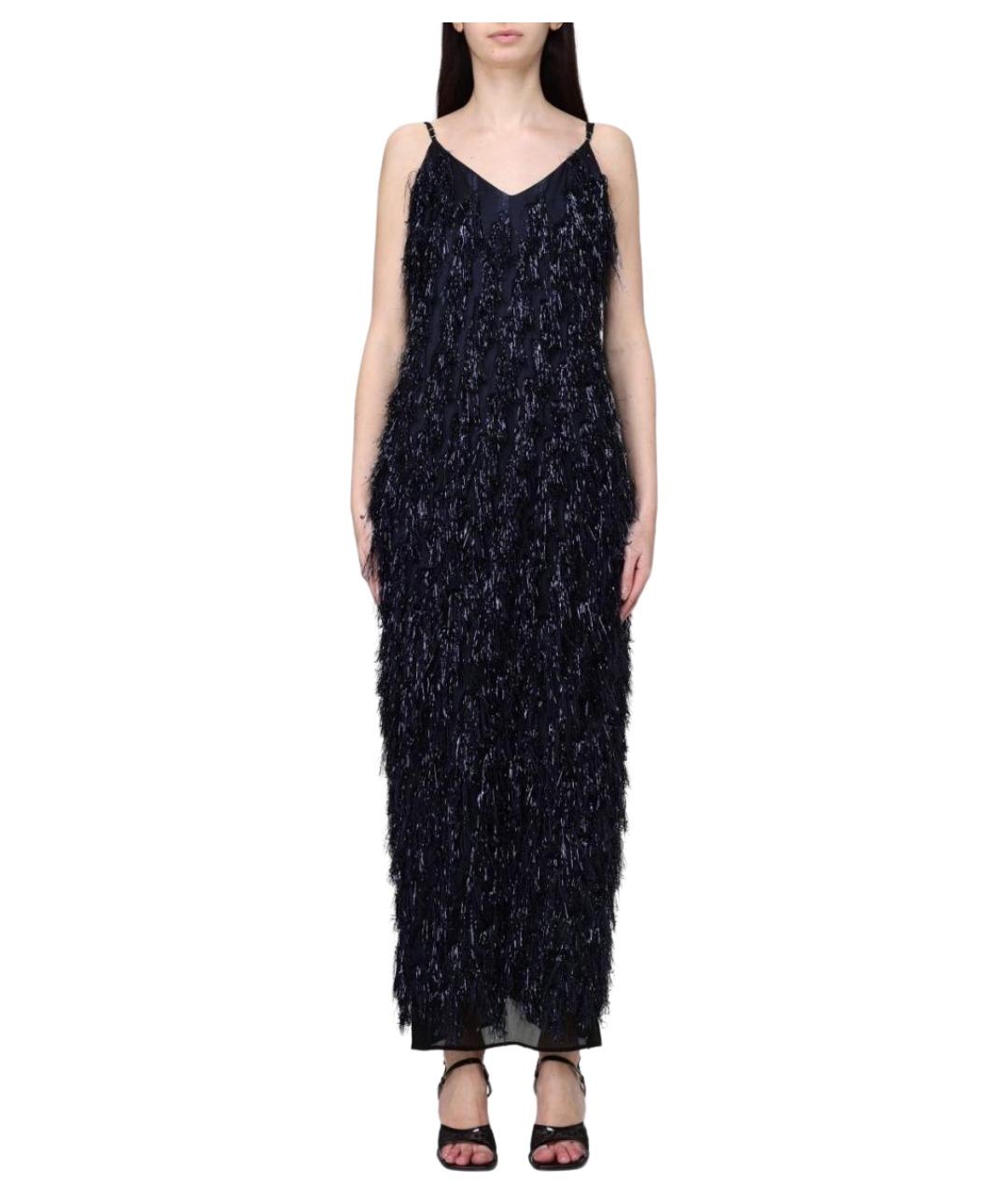 STELLA MCCARTNEY Темно-синее полиэстеровое вечернее платье, фото 1