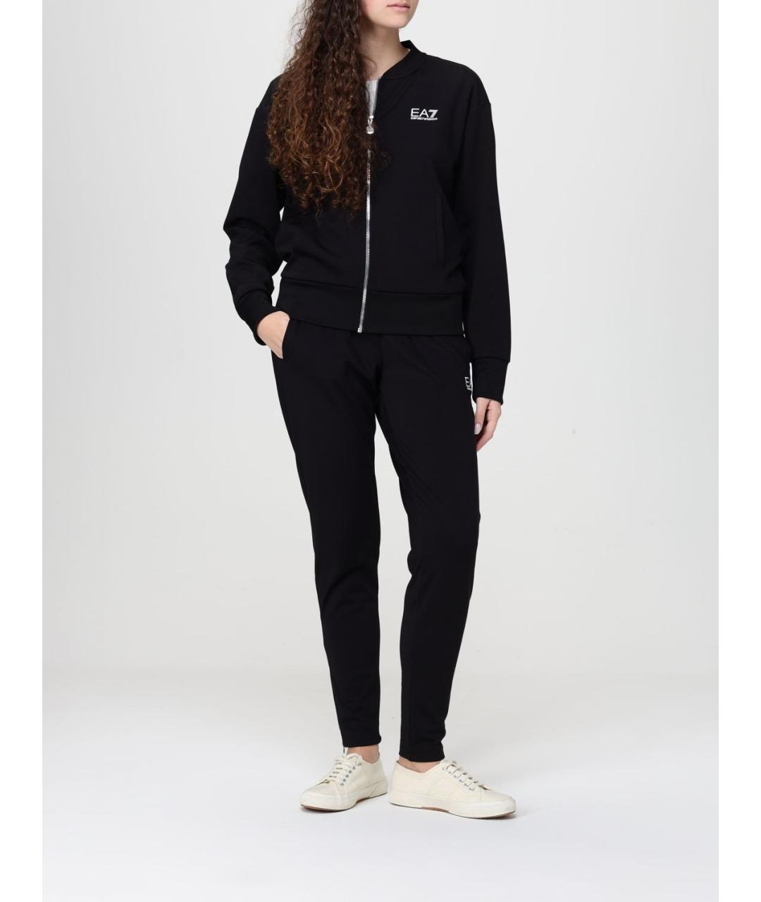 EA7 Черный полиэстеровый спортивные костюмы, фото 2