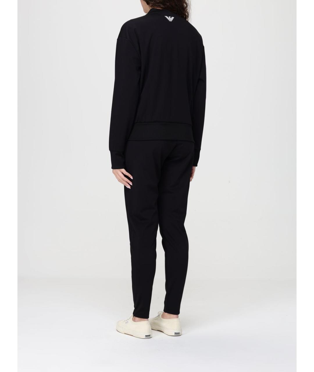 EA7 Черный полиэстеровый спортивные костюмы, фото 3