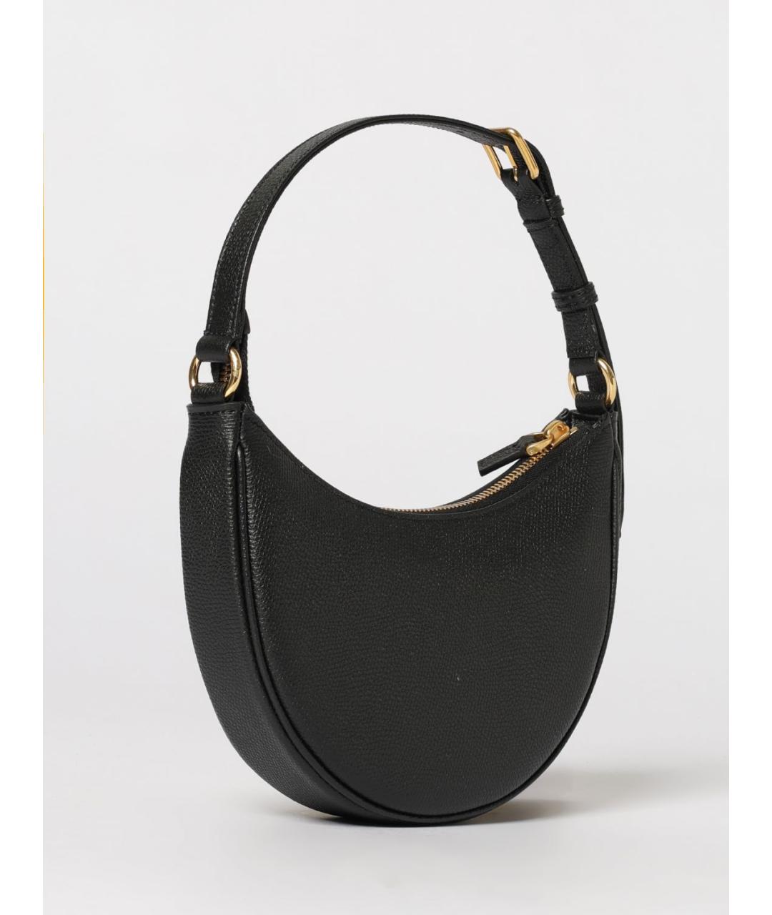 VALENTINO Черная кожаная сумка через плечо, фото 3