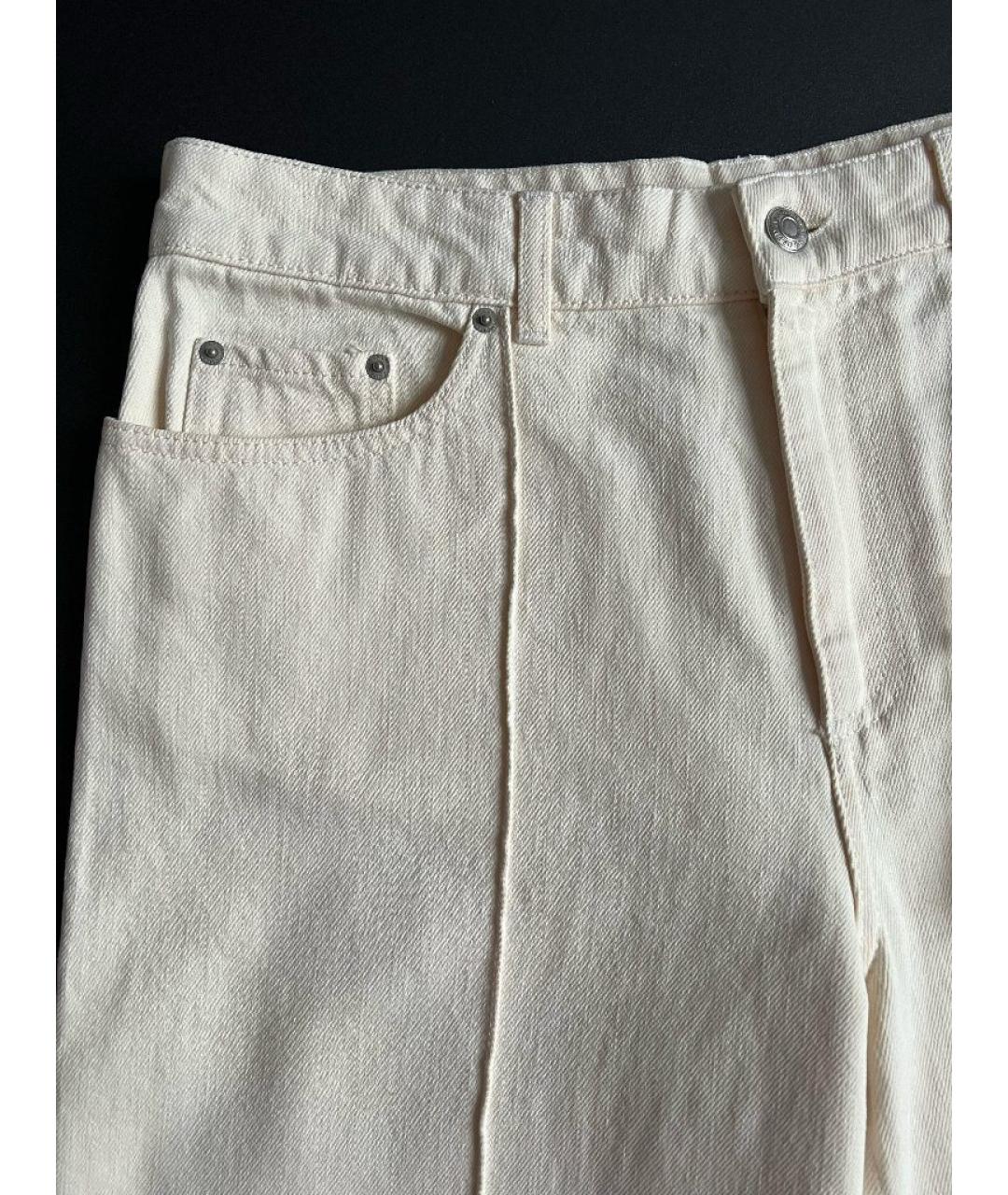 ALEXANDER MCQUEEN Белые брюки широкие, фото 4