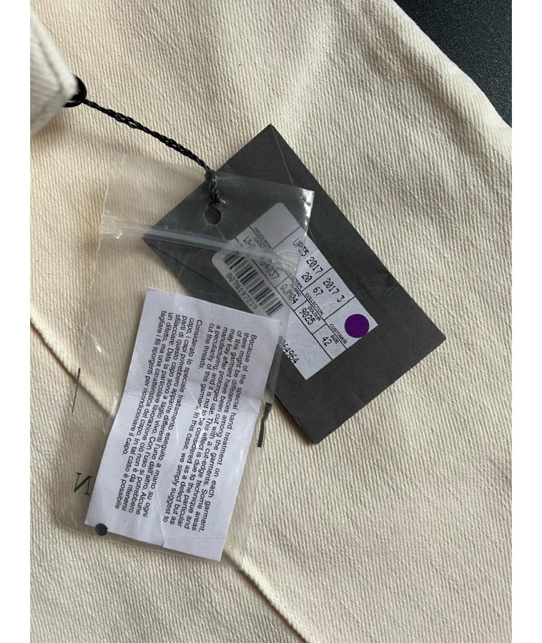 ALEXANDER MCQUEEN Белые брюки широкие, фото 5