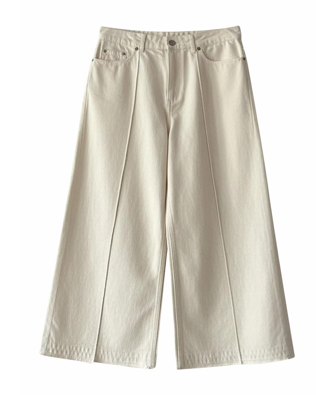 ALEXANDER MCQUEEN Белые брюки широкие, фото 1