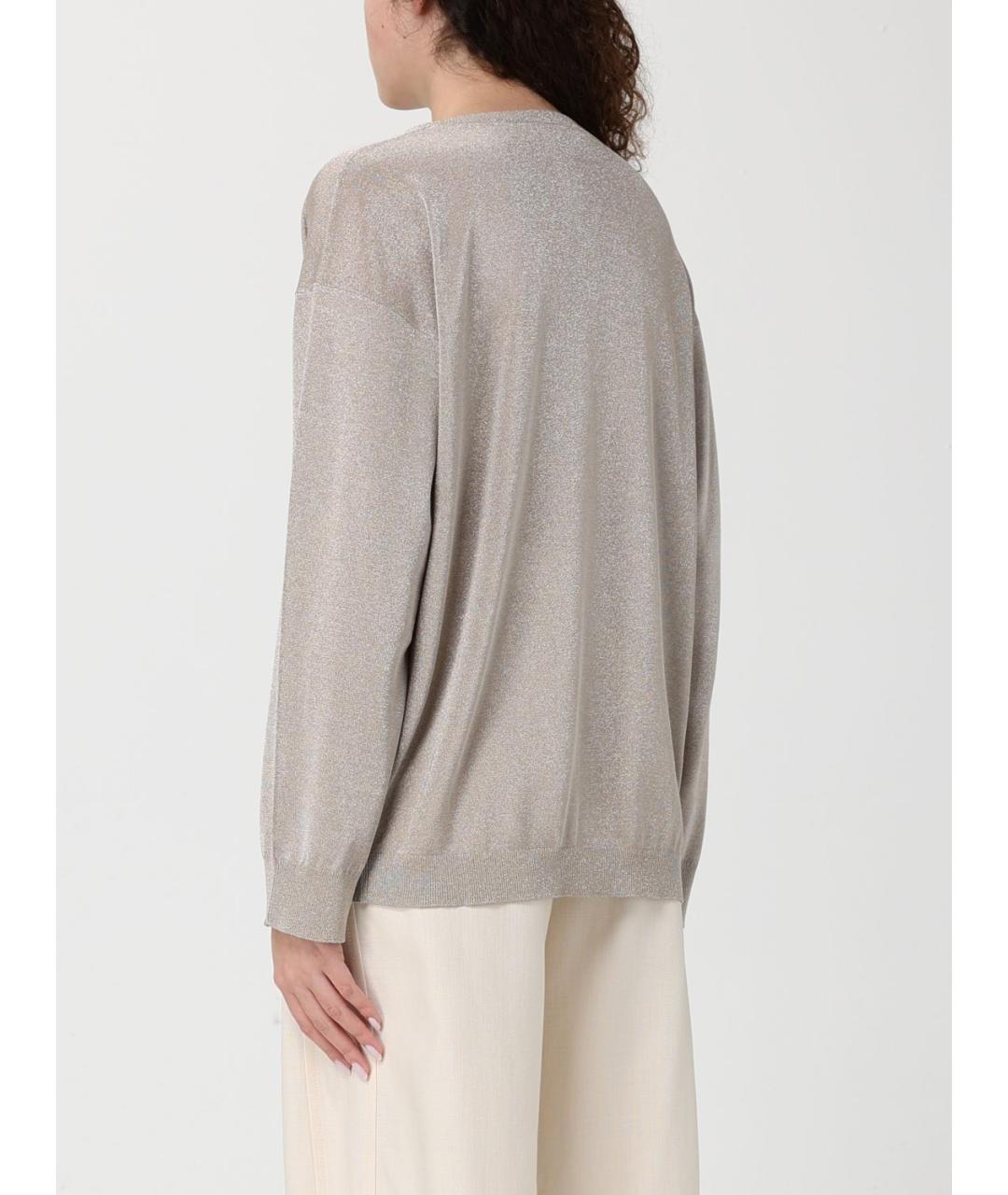 FABIANA FILIPPI Бежевый вискозный джемпер / свитер, фото 2