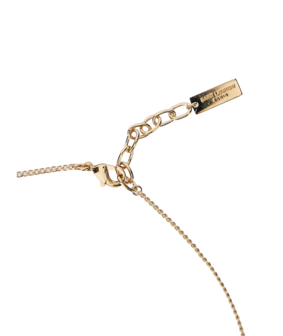 SAINT LAURENT Золотая металлическая цепочка, фото 3