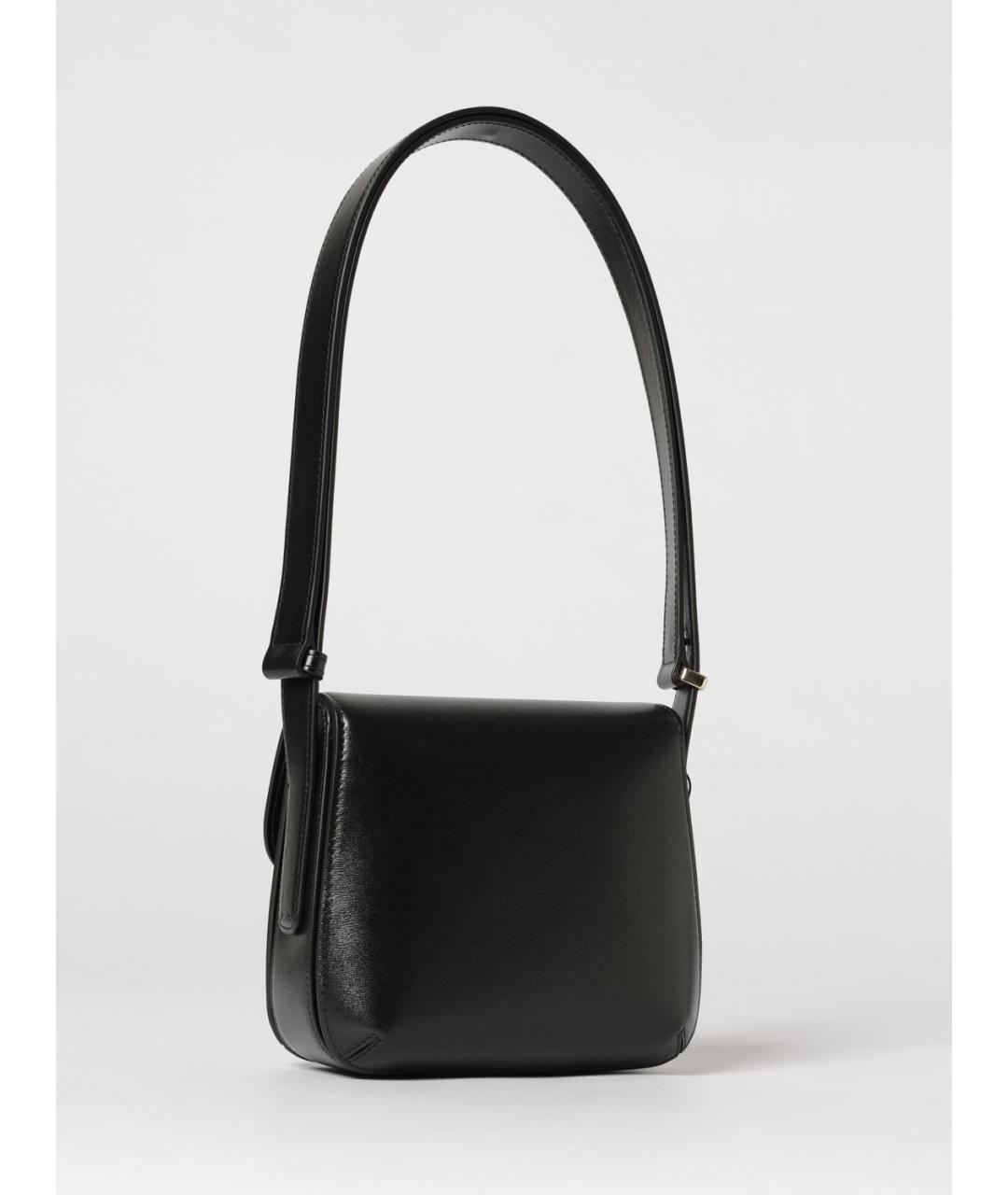 GIORGIO ARMANI Черная кожаная сумка через плечо, фото 3