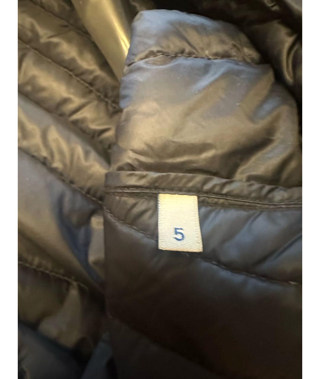 MONCLER Синяя полиэстеровая куртка, фото 4