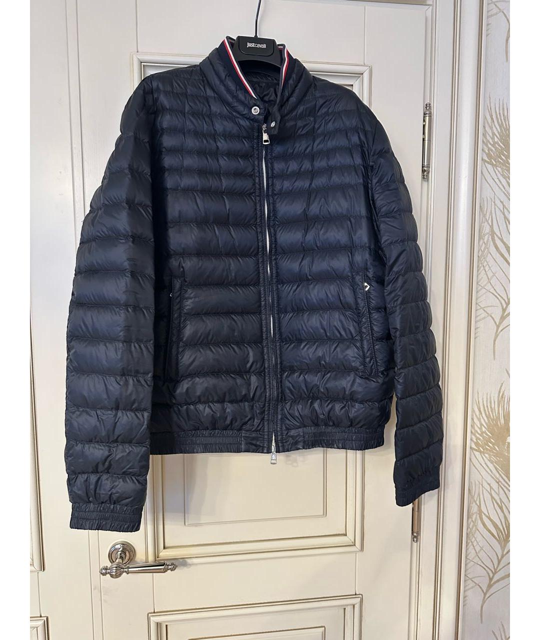 MONCLER Синяя полиэстеровая куртка, фото 6