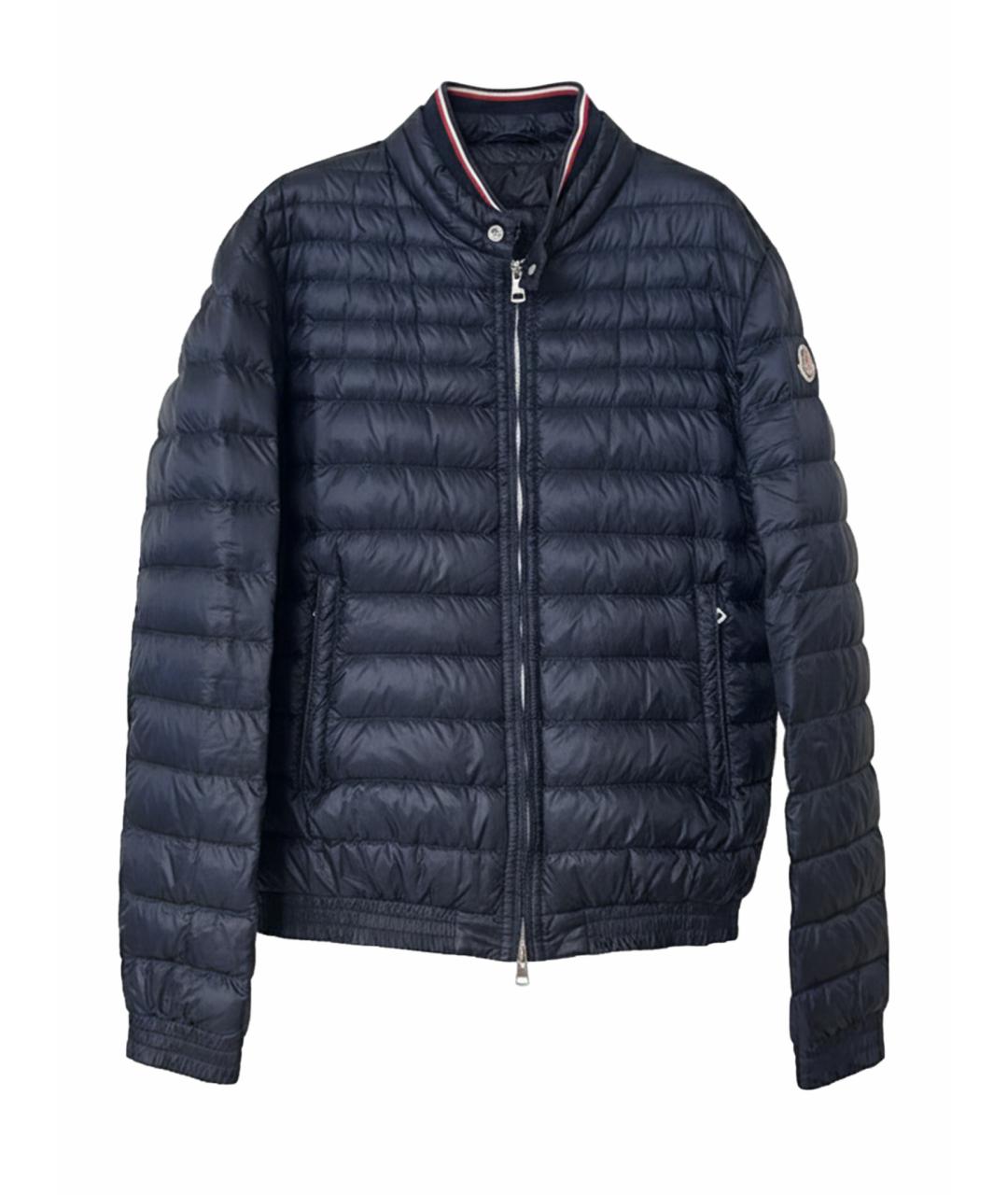 MONCLER Синяя полиэстеровая куртка, фото 1