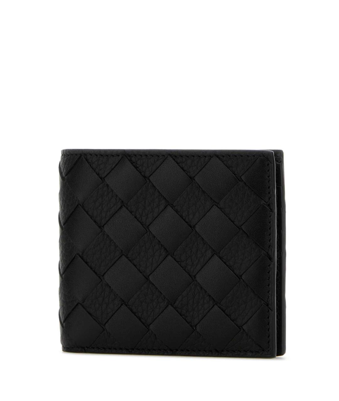BOTTEGA VENETA Черный кожаный кошелек, фото 2