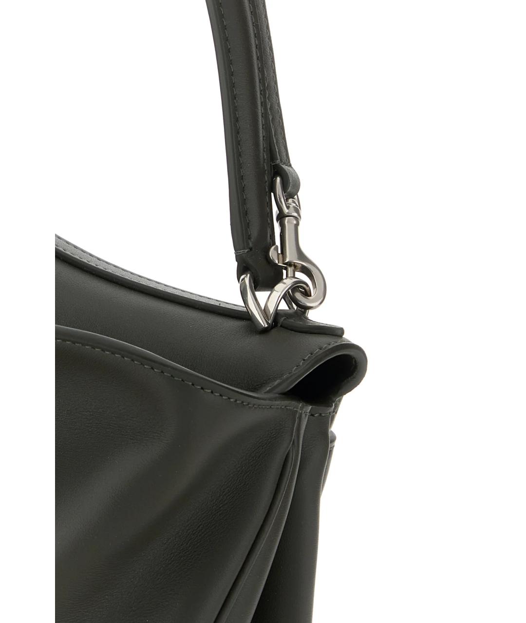 BALENCIAGA Зеленая кожаная сумка тоут, фото 4