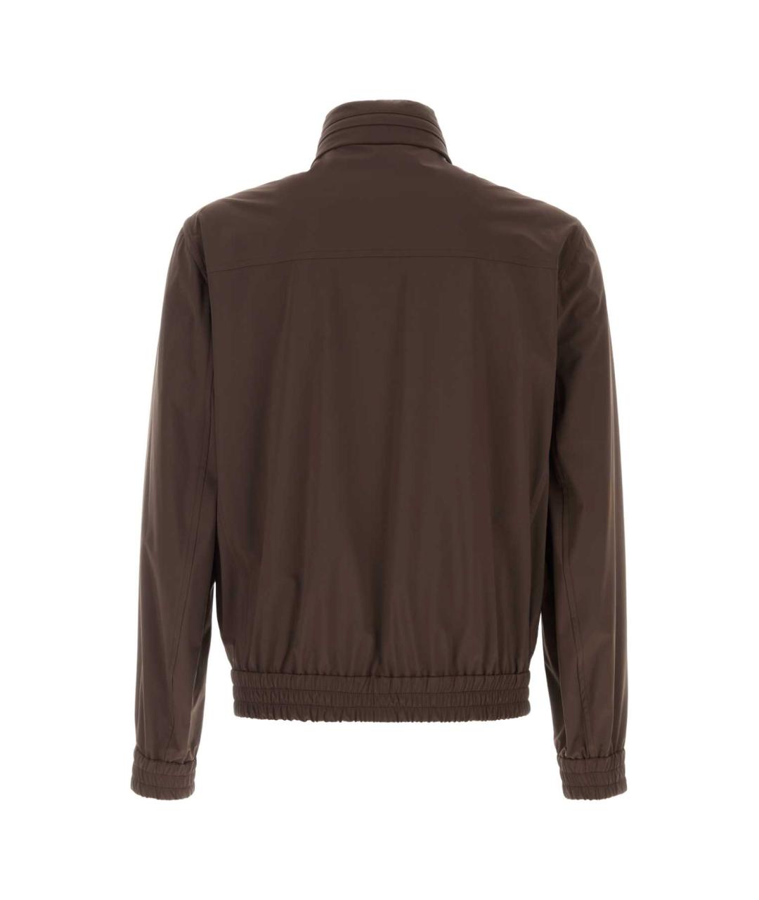 BRUNELLO CUCINELLI Коричневая полиамидовая куртка, фото 2