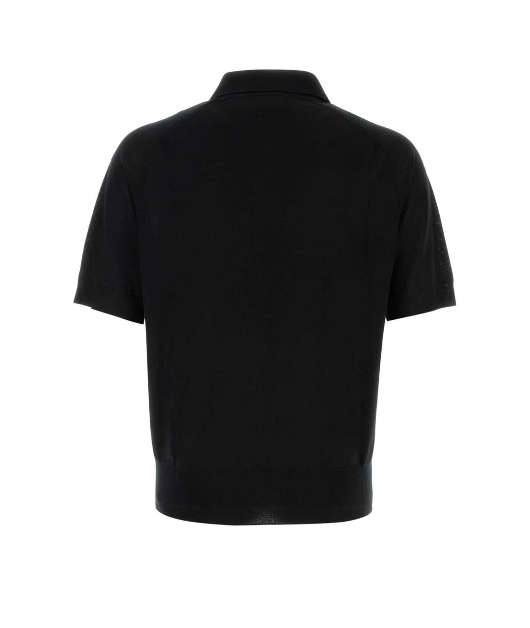 Ami Paris Черное поло с коротким рукавом, фото 2