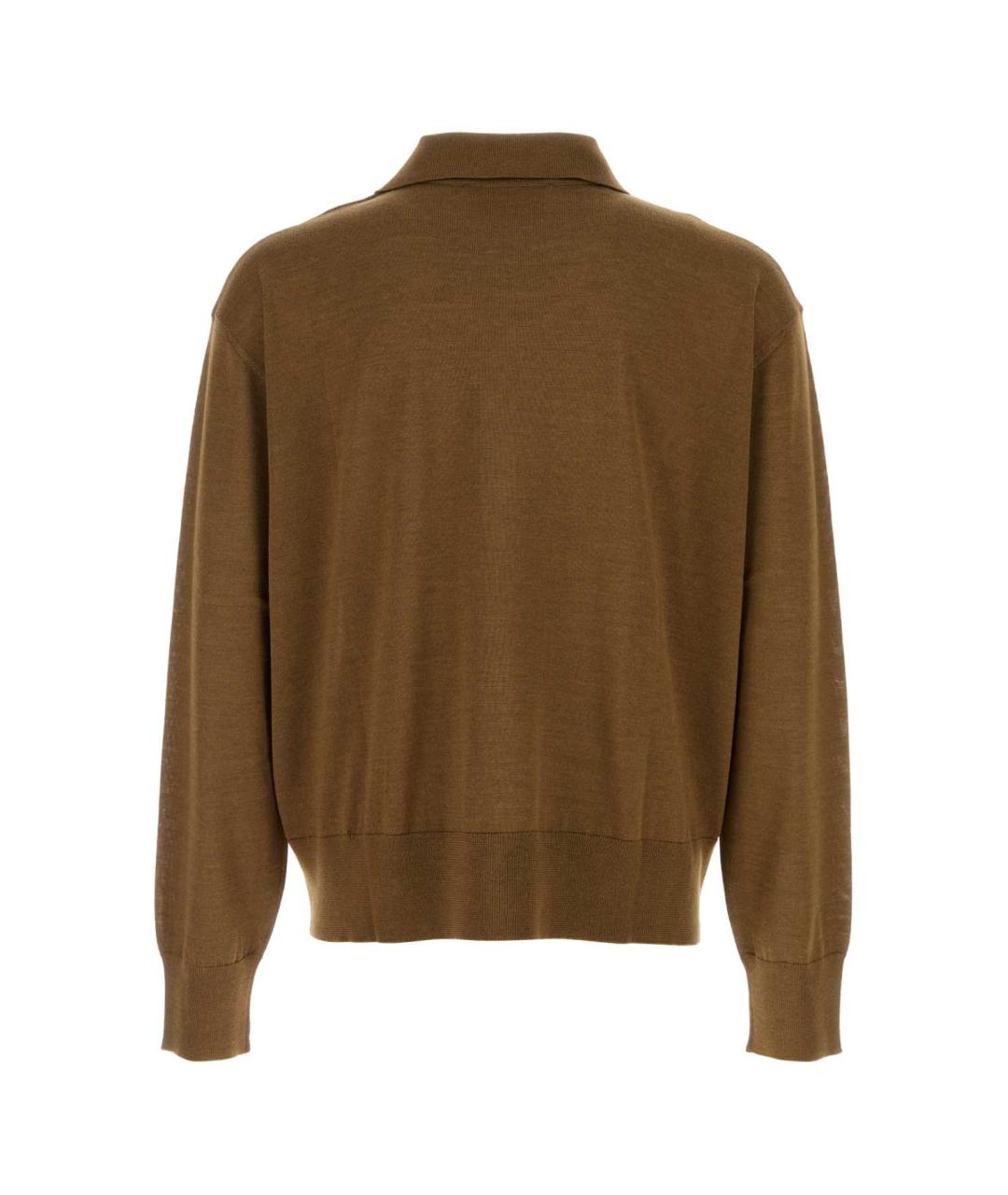 Ami Paris Коричневый шерстяной джемпер / свитер, фото 2