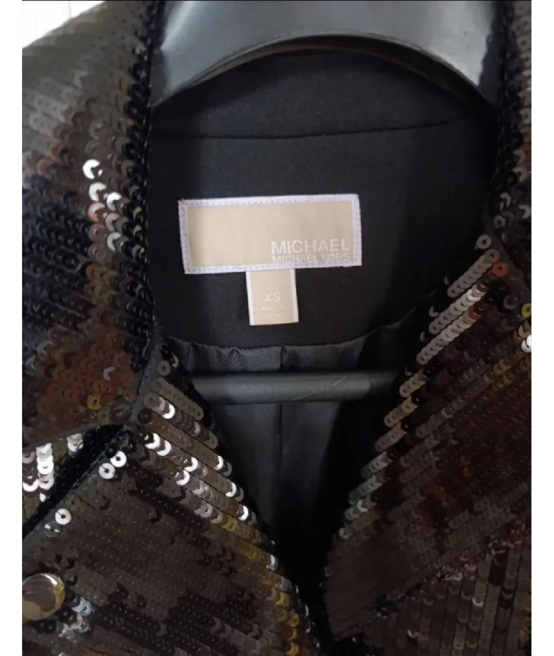 MICHAEL KORS Черная полиэстеровая куртка, фото 3