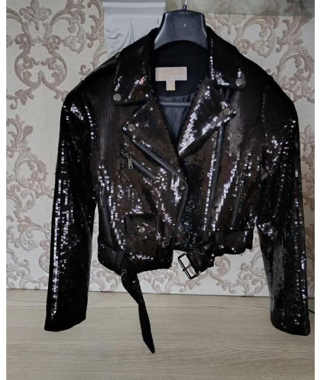 MICHAEL KORS Черная полиэстеровая куртка, фото 5