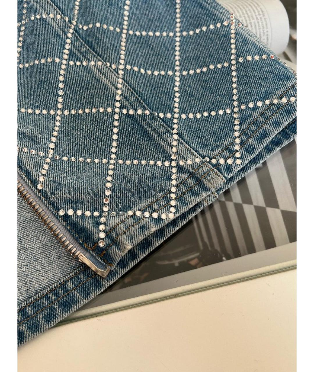 BALMAIN Серебряная юбка миди, фото 8