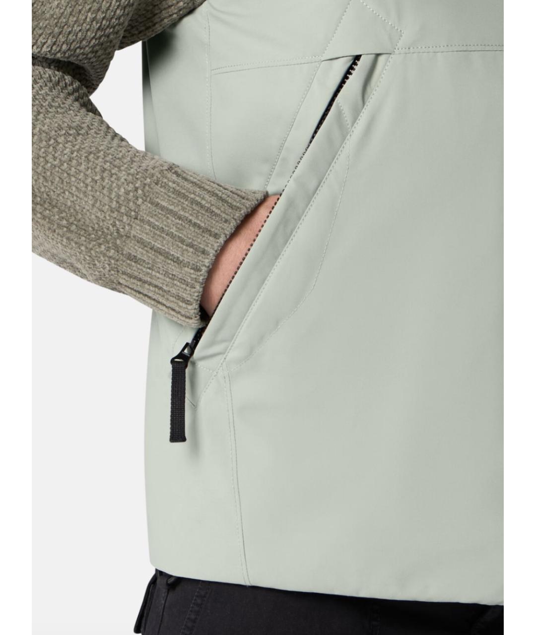 STONE ISLAND Зеленый полиэстеровый жилет, фото 4