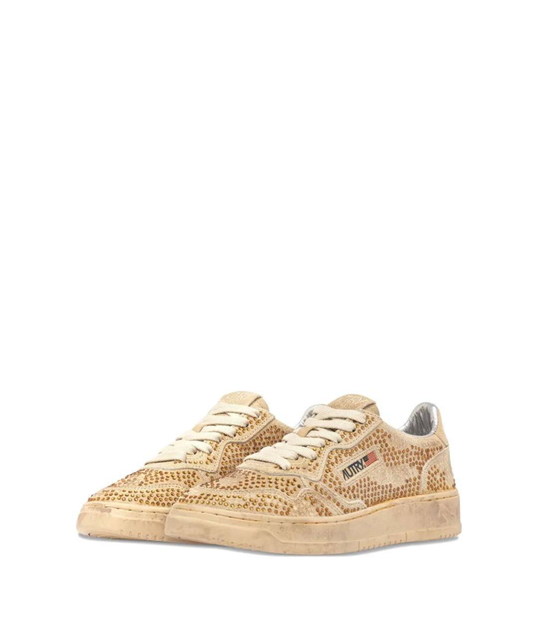 AUTRY Бежевые замшевые кеды, фото 3