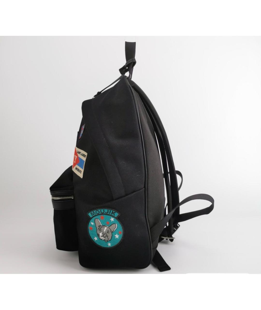 SAINT LAURENT Черный тканевый рюкзак, фото 2