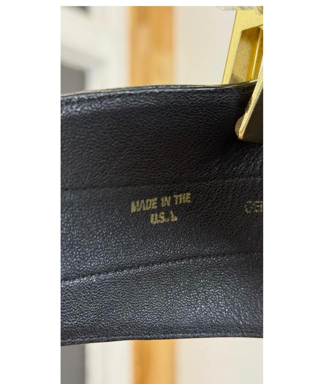 OSCAR DE LA RENTA Черный ремень из лакированной кожи, фото 4