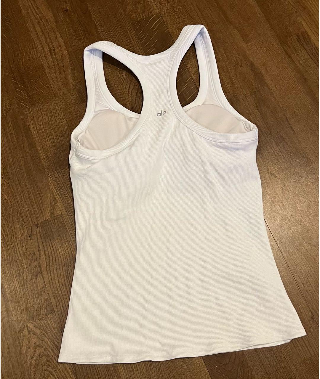 ALO YOGA Белая майка, фото 2