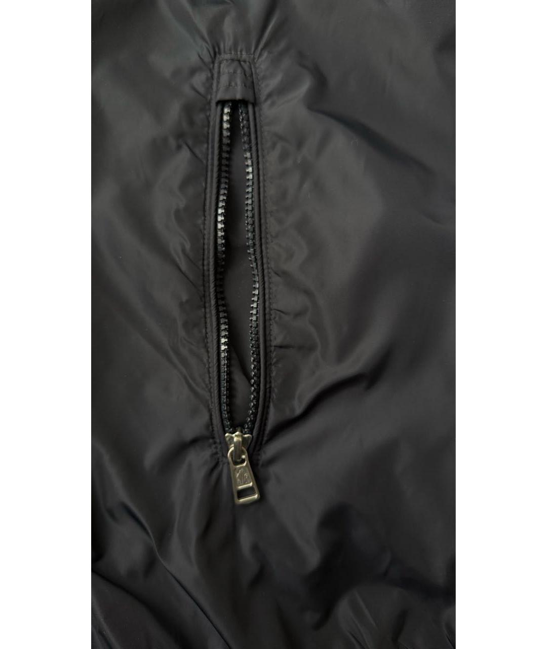 MONCLER Темно-синяя полиамидовая куртка, фото 5